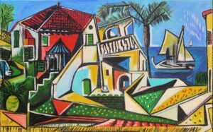 Dorla - Paysages méditerranéen étude 1 - 81x130cm