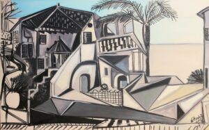 Dorla - Paysages méditerranéen étude 2 - 81x130cm