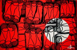 Dorla - Yaya Sardines Rouge - 65x100cm