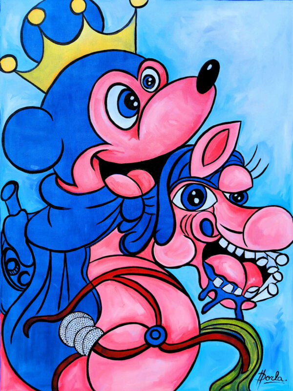 Dorla - Le roi bleu - 81x60cm