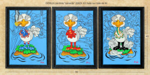 Dorla - Les Trois Canards - 40x89cm - Triptyque