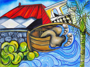 huile sur toile , Dorla, Artiste, peinture, sculpture, île de la Réunion