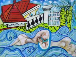 huile sur toile , Dorla, Artiste, peinture, sculpture, île de la Réunion