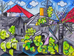huile sur toile , Dorla, Artiste, peinture, sculpture, île de la Réunion