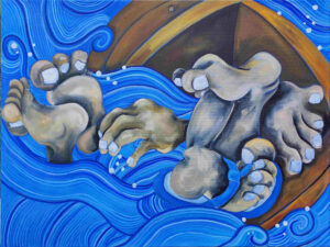 huile sur toile , Dorla, Artiste, peinture, sculpture, île de la Réunion