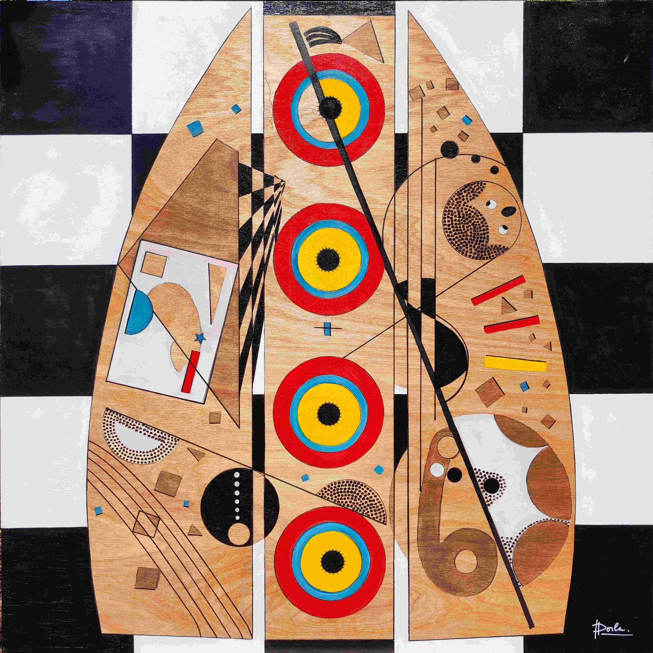 Dorla - Le Baffle Plane 1 – 100X100cm