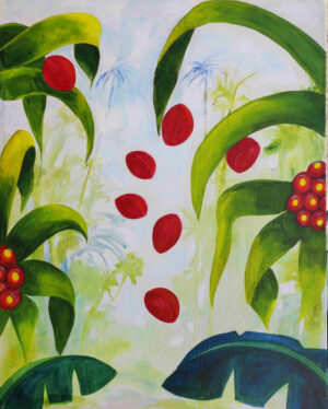 2026-16-Gardiens-du-vivant-aquarelle-et-acrylique-sur-toile-de-coton-81x60cm-Dominique-Dorla-Artiste-Ile-de-la-Reunion